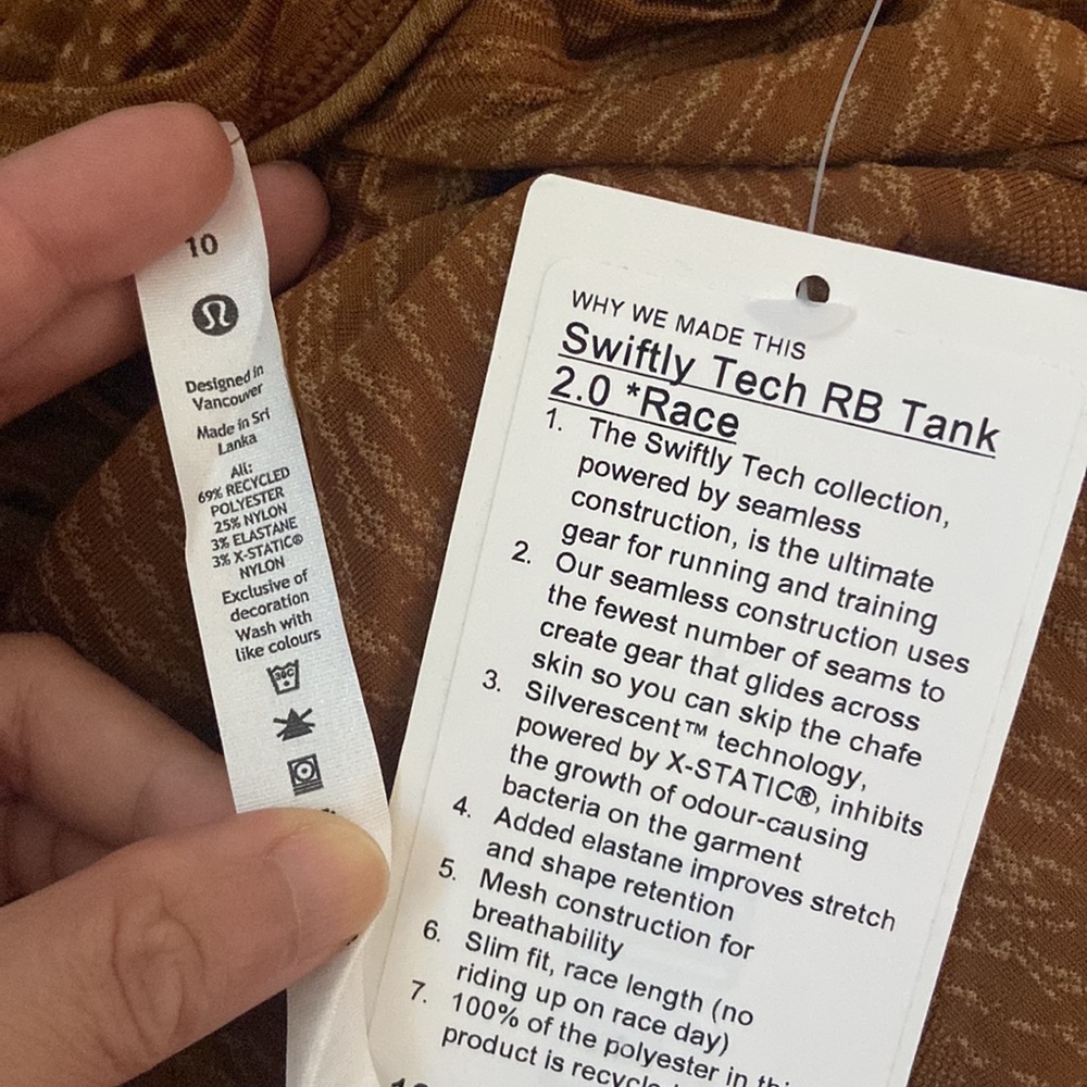NWT lululemon Swiftly Tech Racerback Tank Top 2.0 - Picture 8 of 9